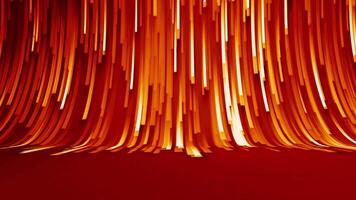 Creative texture with striped 3D pattern. Motion. Bright colorful bending rows of narrow lines. video