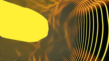 Vibrations on fabric surface from line. Design. Abstract animation with moving wavy vibrations. Striped structure moves with fabric waves video