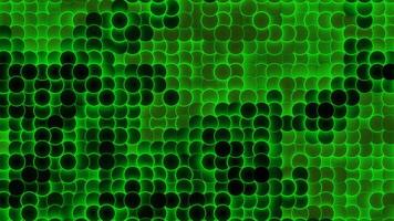 Background of moving dots with glowing lines. Design. Moving dots in style of bubbling bubbles or molecules. Background with glowing black dots video