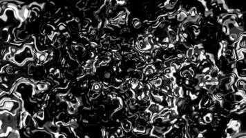 Bubbling liquid with shiny lines. Motion. Surface of boiling dense liquid with shiny lines. Plasma dense liquid with bubbling metal surface video