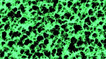 Moving plasma liquid with bright color. Motion. Terrible mass of liquid plasma is moving and glowing. 3D molecules or bacteria in liquid plasma video