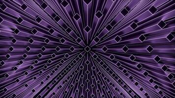 Abstract dynamic animated wave moving structure of colorful columns or blocks. Design. 3D motion background of a radial pattern of columns. video