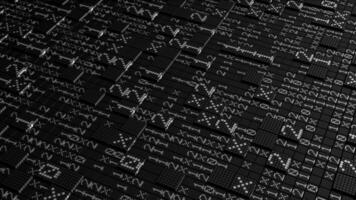Motion graphic with digital technological space. Motion. Technological and connection motion background, moving slow of data. video