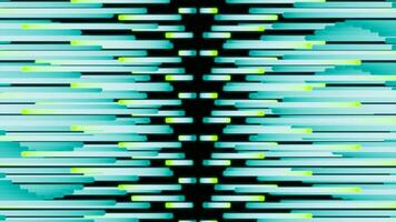 Blue parallel lines . Design. Bright turquoise rays in animation that twitch in different directions. video