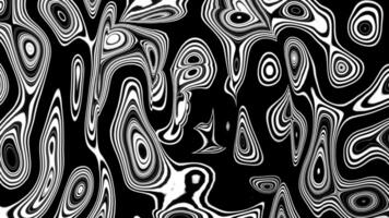Monochrome spinning fluid texture. Design. Abstract black and white streamlined shapes rotating background. video