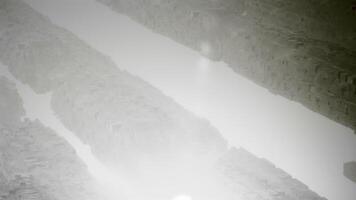 White background. Motion.Brown walls of small size standing as if in a fog in abstraction. video