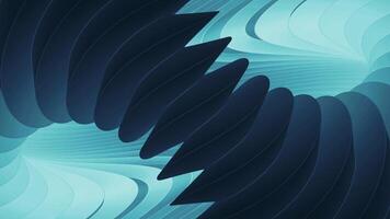 Blue background. Design.Bright lines with hooks moving fast in a figure eight in abstraction. video