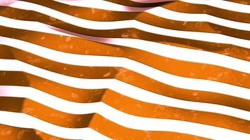 Rippling cloth with colorful stripes. Motion. Abstract striped fabric in slow motion. video