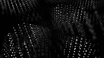 Green and gray glitter. Design.A bright abstraction in which small stars in animation fly in different directions in a chaotic direction. video