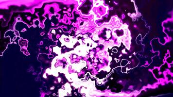 Unknown transforming liquid texture rotating and spreading. Motion. Colorful whirl with abstract random curves. video