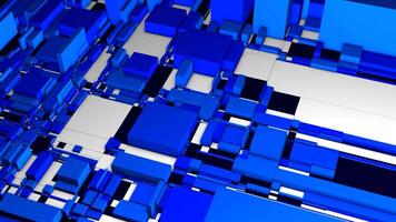 Blue and brown background. Motion.Squares and rectangles of different sizes that expand in abstraction in different directions. video