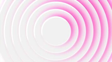 Rings with shadow and rotation effect. Motion. Animated background of rings and rotating shadow. Colored shadow rotates around rings video