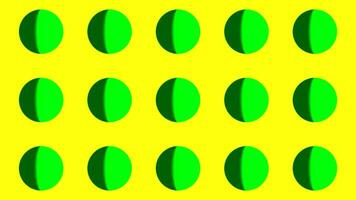Background with colorful circles changing color. Motion. Rows of dots changing colors with transitions. Animated background for insertion or transition with colorful circles video