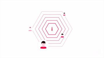 internet icon with moving waves. Motion. Background of moving lines and connection icon. Computer information or internet signal with wave lines. Exclamation mark icon or problem video