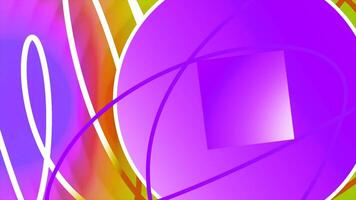 Green and purple background. Motion.Swirls of light color drawing patterns in animation that shimmer and spin in 3d. video
