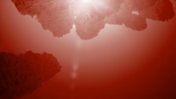 3d pillars of stones. Motion. Abstract animation with 3d stone pillars. Virtual stone pillars in space with sunlight video