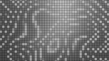 Gray little squares. Motion.Bright bright little squares flashing with different colors in animation. video