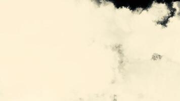 Animation of clouds on black background. Motion. Movement through white clouds in black space. Flying through clouds or thick white smoke video