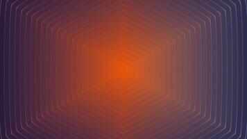 Bright orange background. Motion.Large glowing circles in animation shimmering with different shades. video