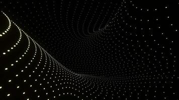 Bright background with animation . Design. Bright purple small circles that run across the black background in different directions. video