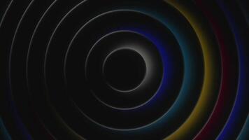 Background of pulsating rings. Motion. Beautiful rings pulsate in rhythm of beat or tempo. Musical bit of the speakers in form of rings video