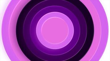 Orange and purple background. Motion.Circles of the same color of different shades dance and twitch returning to their previous position in the animation. video