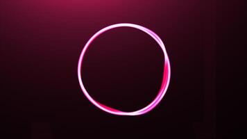 Circle with wave edges. Motion. Stylish minimalistic equalizer in shape of circle. Circle vibrates and moves in musical style of equalizer video