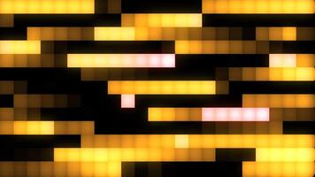 Gray and yellow background. Motion . Bright animation with pixels that move in different directions and shimmer with light shades. video