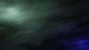 Abstract surreal background with green and blue flowing clouds. Design. Night realistic sky. video