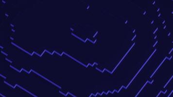 Retro background with moving 3d pixels. Design. Pixels move on background surface. Retro squares move on simple background video
