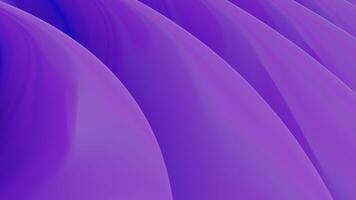 Abstract purple 3D arcuate flowing shapes. Design. Lilac curved wide moving lines one by one. video