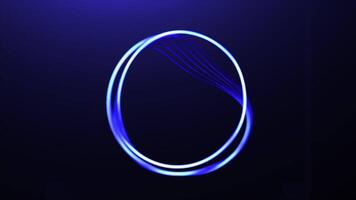 Circle with wave edges. Motion. Stylish minimalistic equalizer in shape of circle. Circle vibrates and moves in musical style of equalizer video
