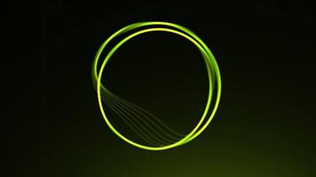 Ring lines pulsating on isolated background. Motion. Beautiful ring animation with rippling edges. Abstract ring of minimalistic equalizer video