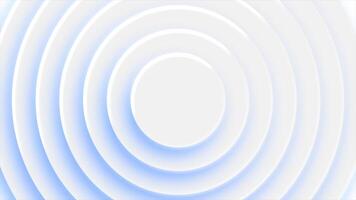Rings with shadow and rotation effect. Motion. Animated background of rings and rotating shadow. Colored shadow rotates around rings video
