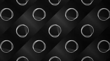 Hypnotic background with vibrating rings. Motion. Stylish animation with minimalistic rings. Circles vibrate with wavy lines around edges video