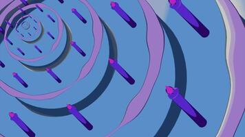 Blue and yellow background. Design.Bright paint in an abstraction that expands and flows in large quantities. video
