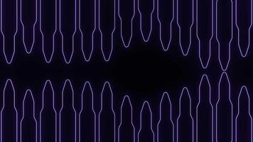 Linear pattern with sharp ends. Design. Double pattern moves on top of each other. Sharp lines are moving towards each other video