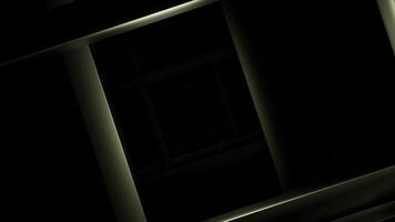Black and light green color of pyramid shape fractal figures moving one by one. Design. Abstract pattern with moving blocks. video