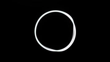 Circle with wave edges. Motion. Stylish minimalistic equalizer in shape of circle. Circle vibrates and moves in musical style of equalizer video
