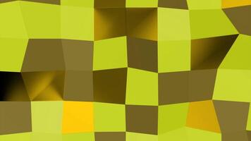 Wavy background of squares with shimmering colors. Design. Background of colored squares with 3d wave distortions. Background oscillates and pulsates with waves of squares video