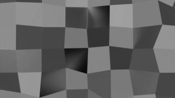 Abstract monochrome moving wall of squares. Design. Black and white rows of connected squares. video
