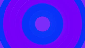 Background of pulsating colored rings. Motion. Colored circles pulsate in slow rhythm. Background of colored circles moving centrally and pulsating video