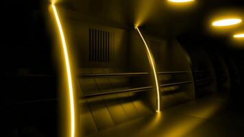 Yellow basement. Design.Bright background in animation with yellow lasers made in cartoon animation. video