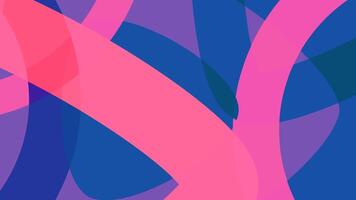 Blue and pink background. Motion.Light thick three D lines in abstraction slowly moving apart in different directions making patterns. video