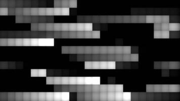 Gray and yellow background. Motion . Bright animation with pixels that move in different directions and shimmer with light shades. video