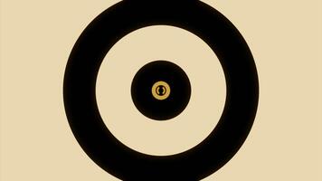 Hypnotic pulsating background with rings. Design. Circles and rings of stripes. Ripples of hypnotic moving rings in musical style video