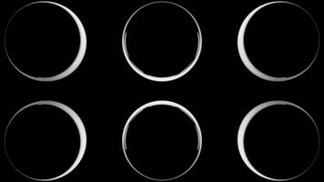 Set of LEDS lighting on a dark background. Design. Abstract wall of flashing slowly light bulbs of round shape, concert stage illumination. video