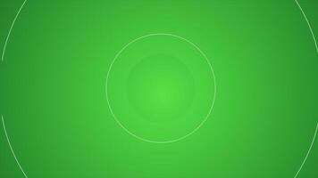 Pulsating white rings spreading like waves on the abstract green surface. Motion. Spreading signal circles. video