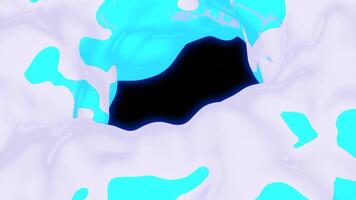 Moving abstract liquid with wavy ripples. Design. Flow of rotating 3d liquid. Flow of dense liquid moves in waves and ripples video