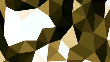 Abstract golden 3D tiles shimmering background. Design. Blinking triangular mosaic tiles. video